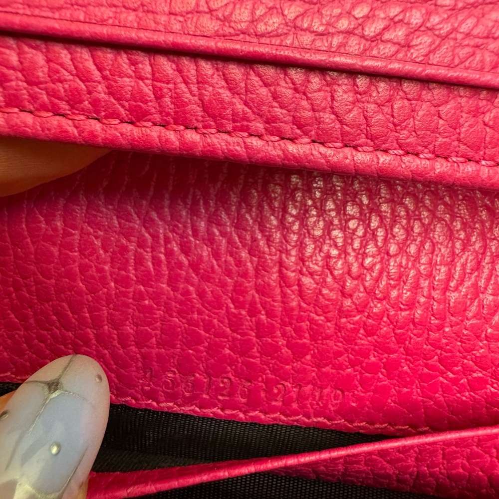 ❤️🔥 Gucci Pink GG Marmont Leather Wallet – Gold Hardware – Excellent Condition - Picture 7 of 7